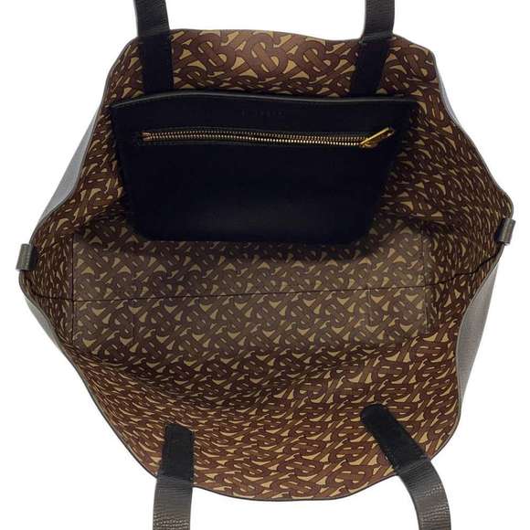 Burberry Tote Bag Embossed Monogram Morph Bag Black - Picture 5 of 9